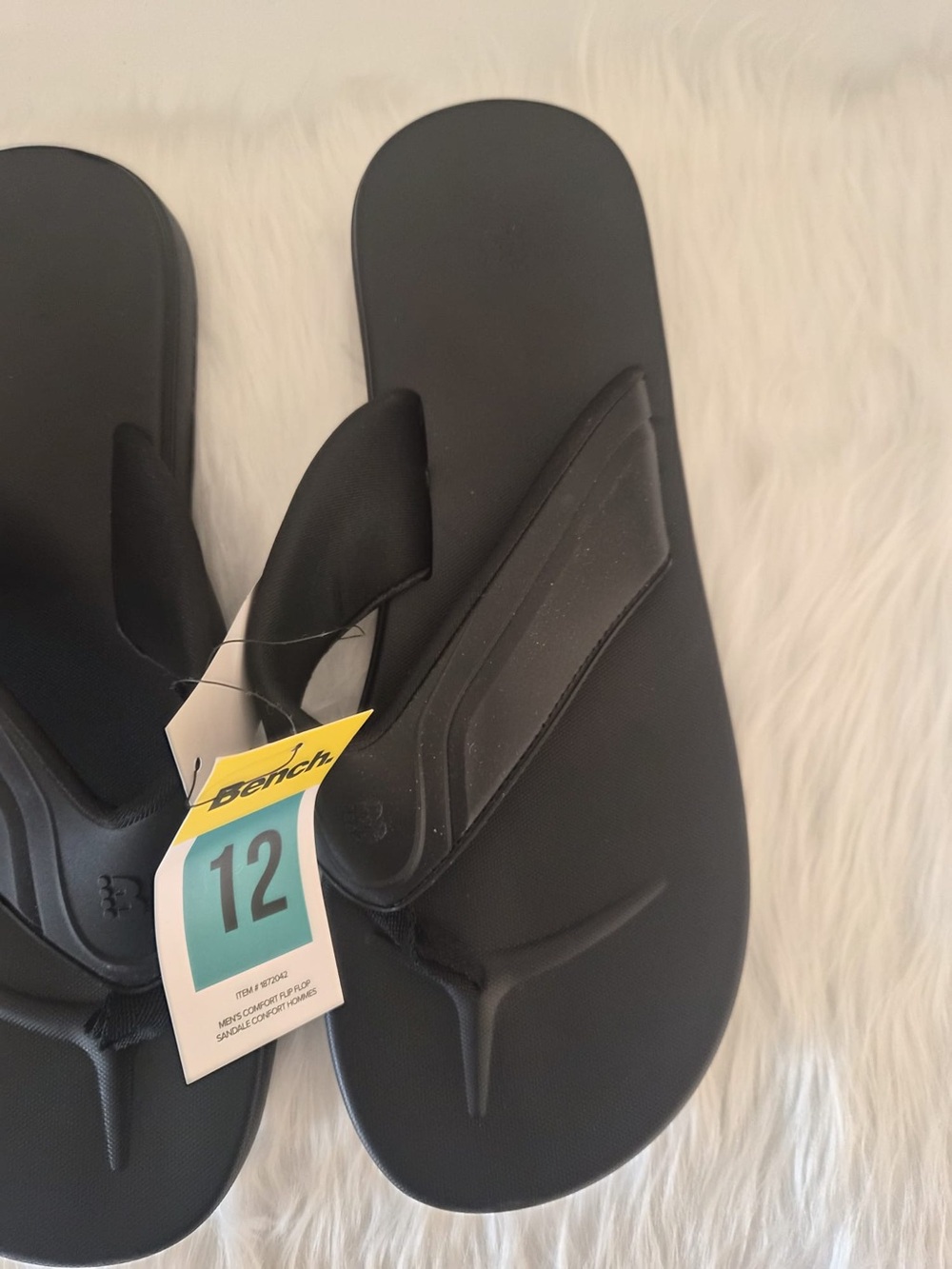 Bench Men's Black Foam Comfort Flip-Flops - Picture 4 of 5